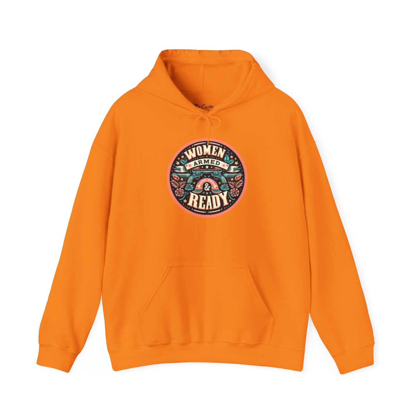 Women Armed & Ready Digital Design Hooded Sweatshirt