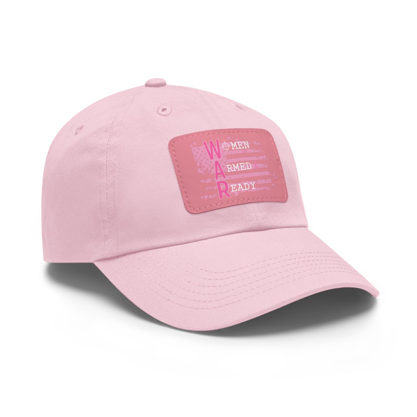 Women Armed & Ready Pink Flag With Leather Patch