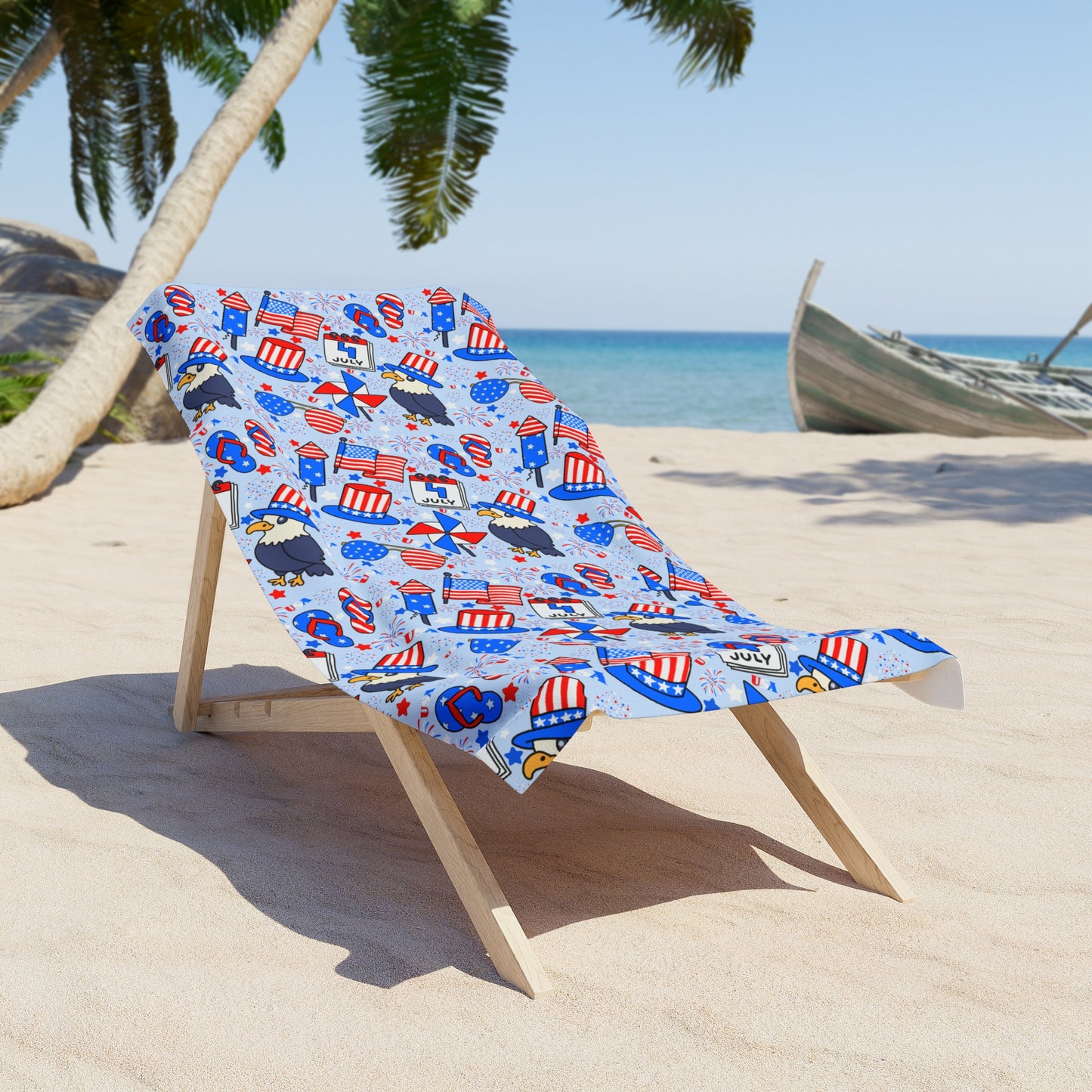 Patriotic Beach Towel