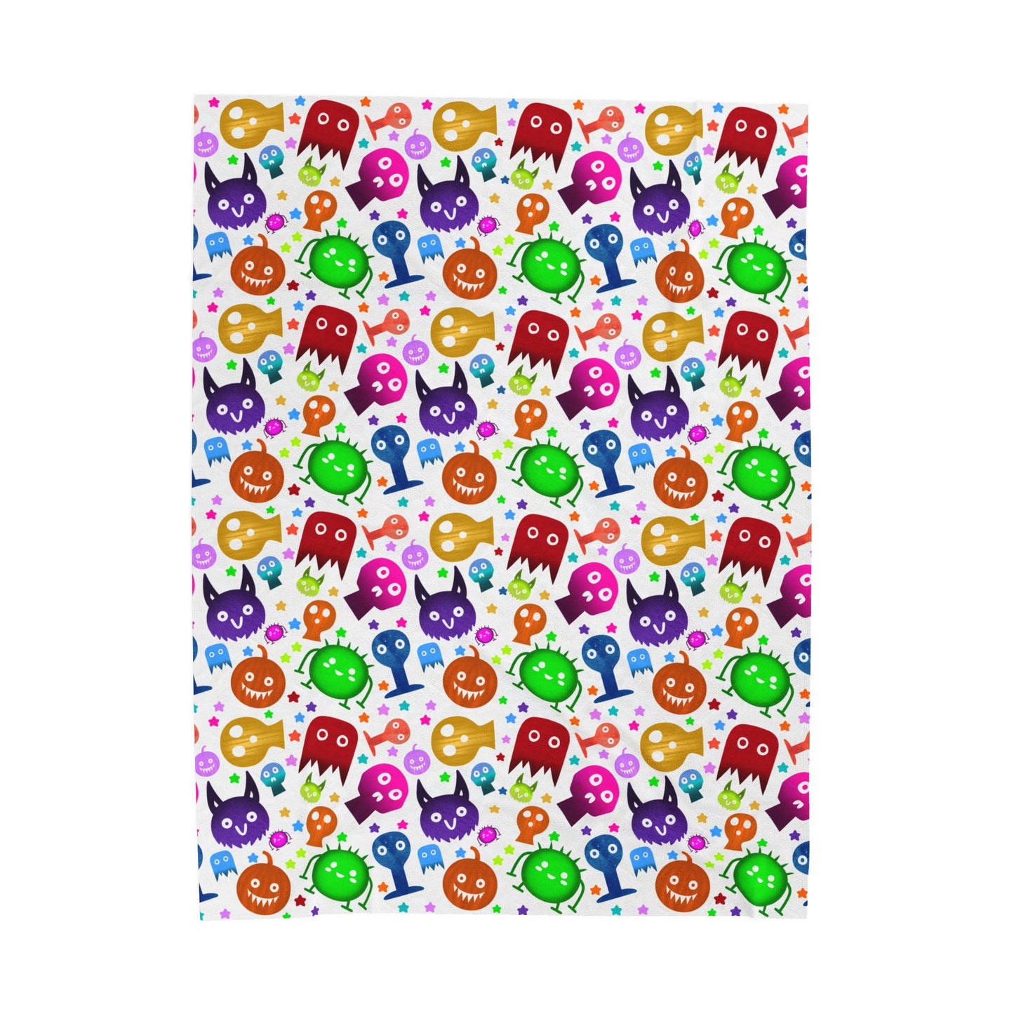 Colorful Halloween Plush Blanket