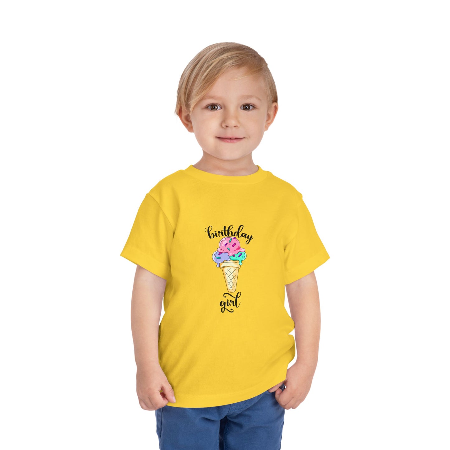 Toddler Short Sleeve Tee - Ice Cream Design