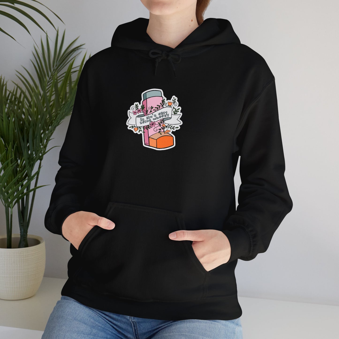 It Ain't Easy Being Wheezy Floral Hooded Sweatshirt - Comfortable & Stylish