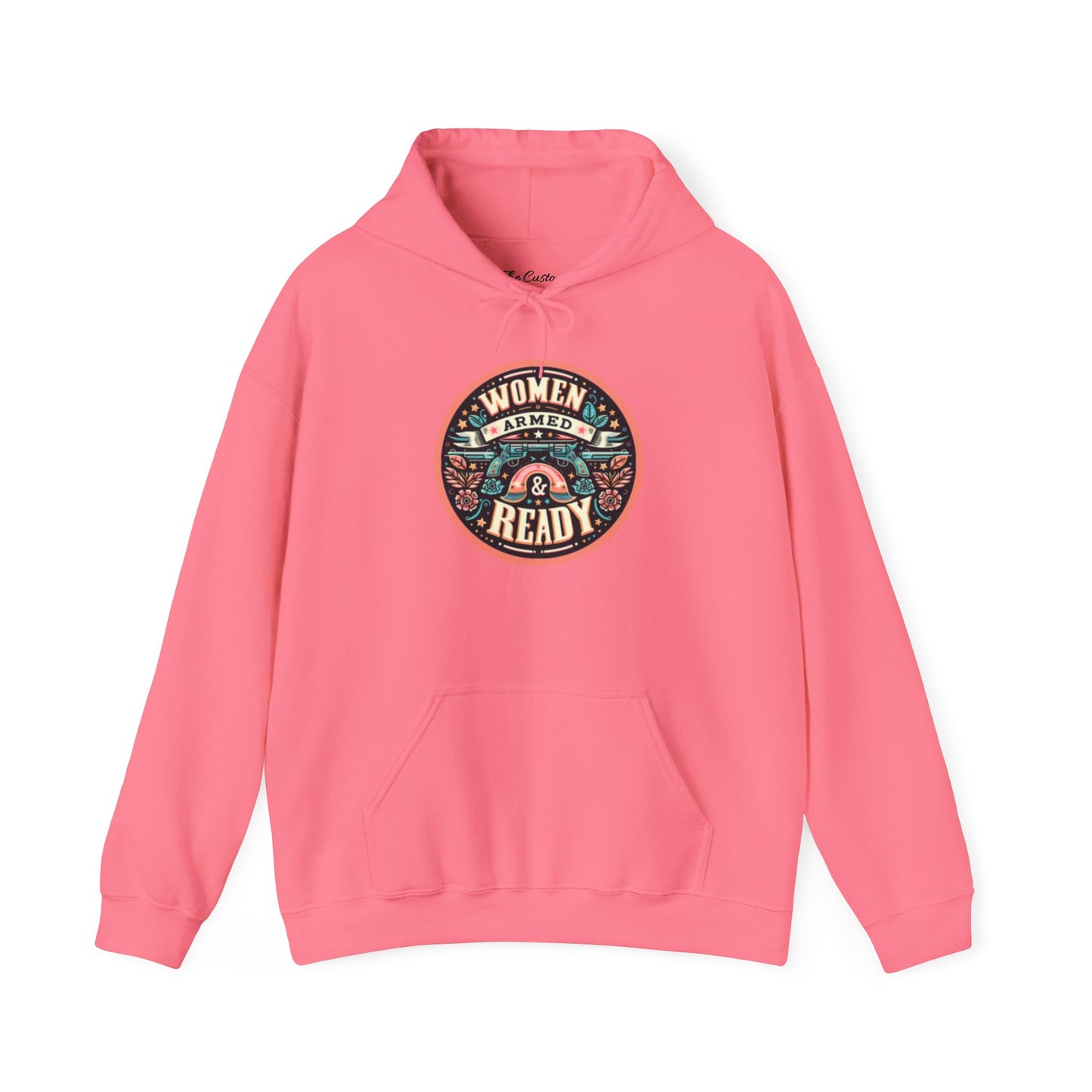 Women Armed & Ready Digital Design Hooded Sweatshirt