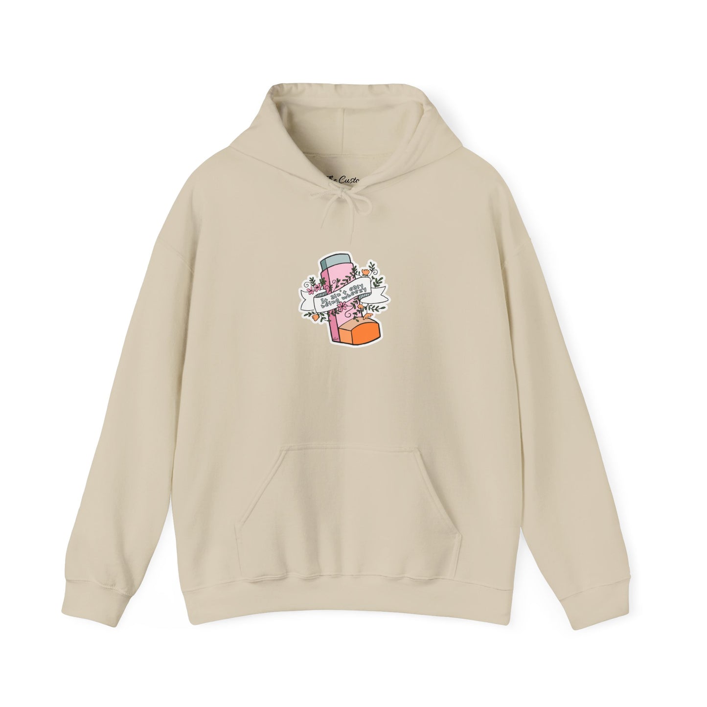 It Ain't Easy Being Wheezy Floral Hooded Sweatshirt - Comfortable & Stylish