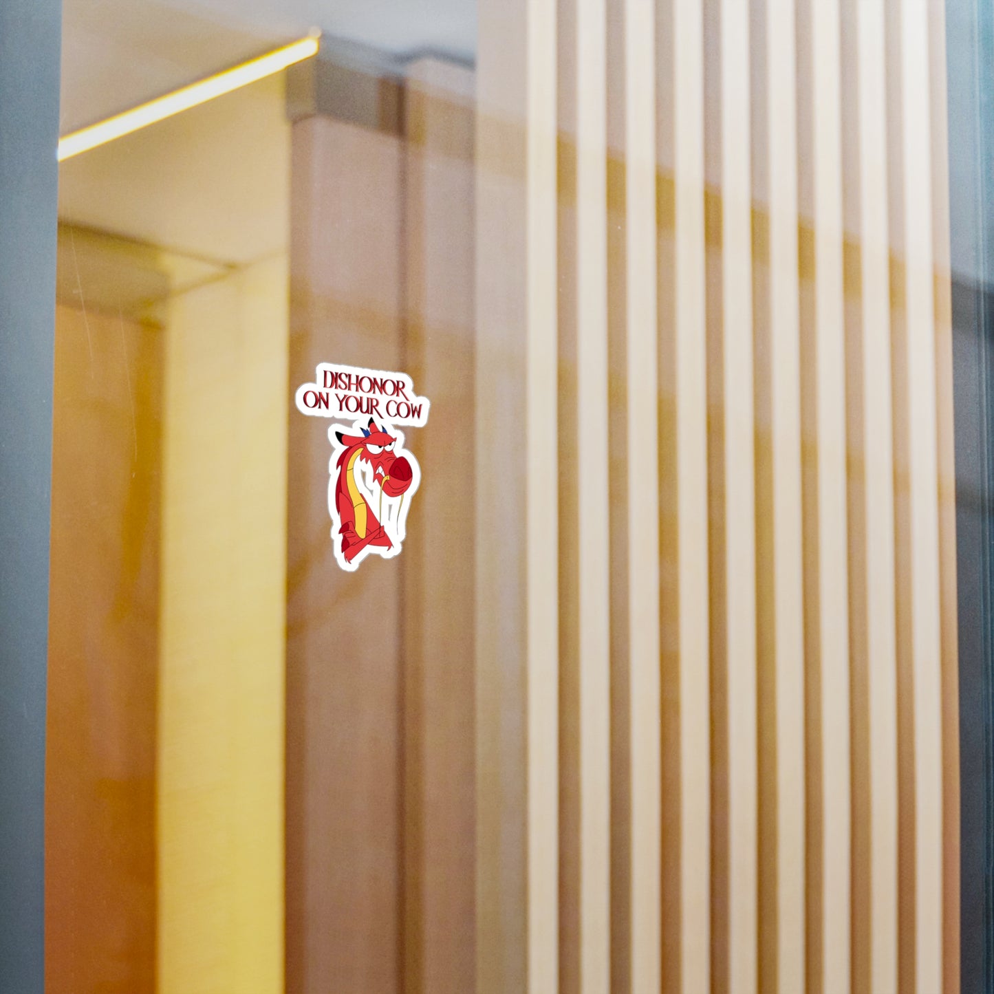 "Dishonor on Your Cow" - Kiss-Cut Vinyl Sticker