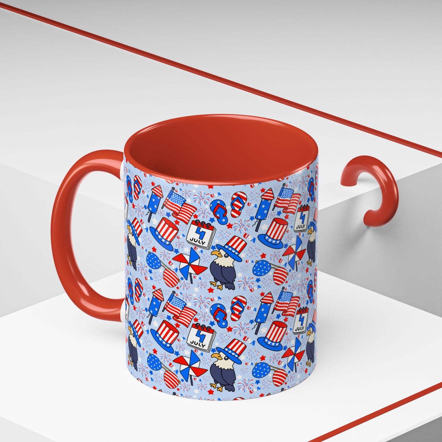 Patriotic Accent Coffee Mug