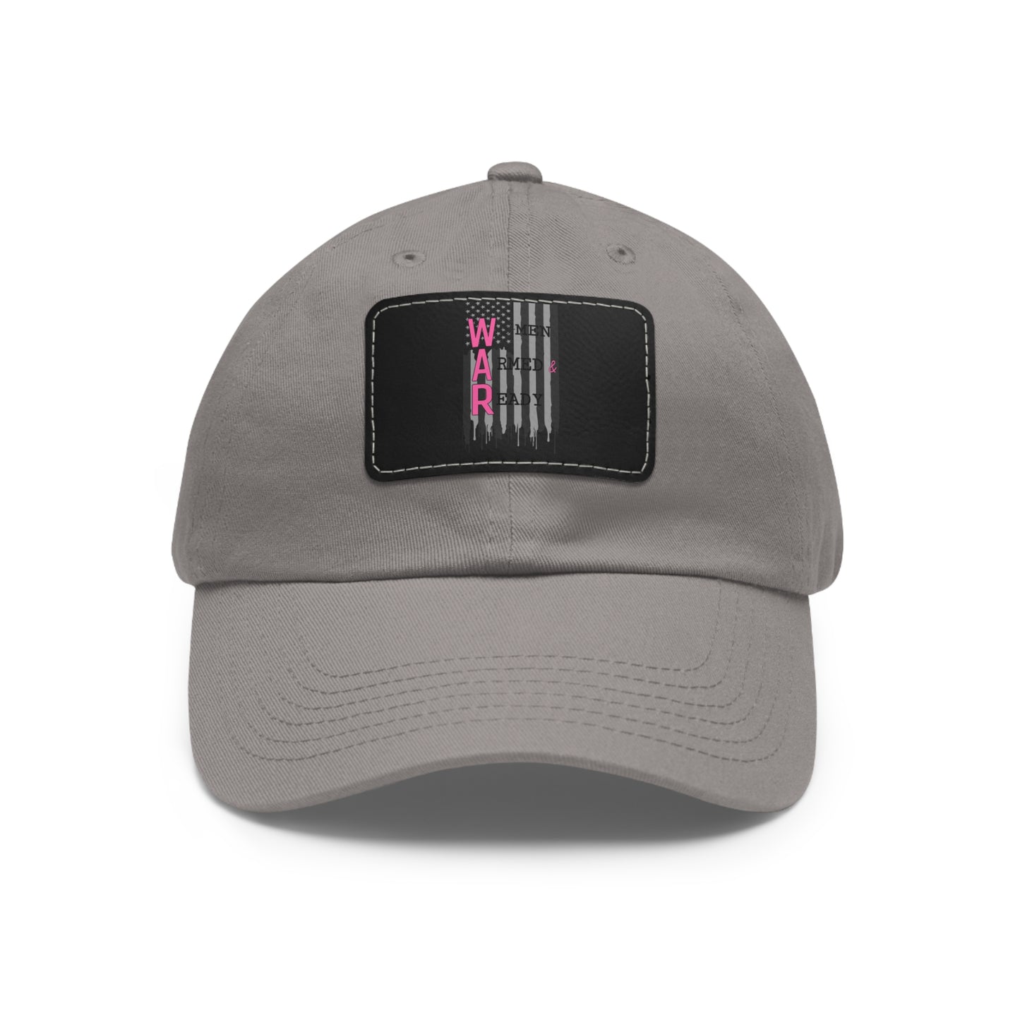 Women Armed & Ready Grey Flag with Leather Patch