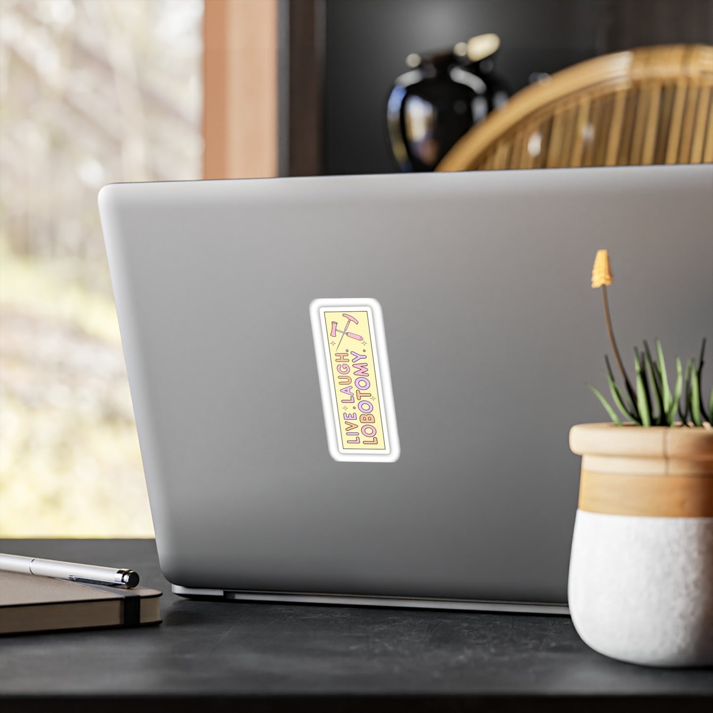 'Live Laugh Lobotomy' Vinyl Kiss-Cut Sticker