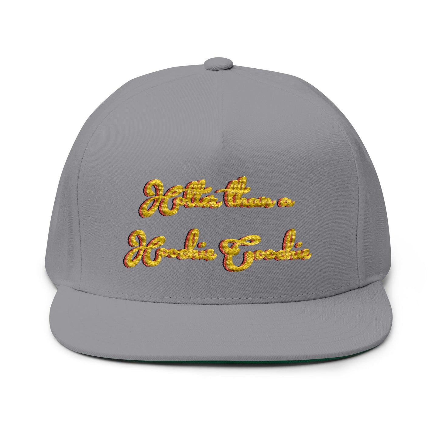 Embroidered Flat Bill Cap - Hotter Than A