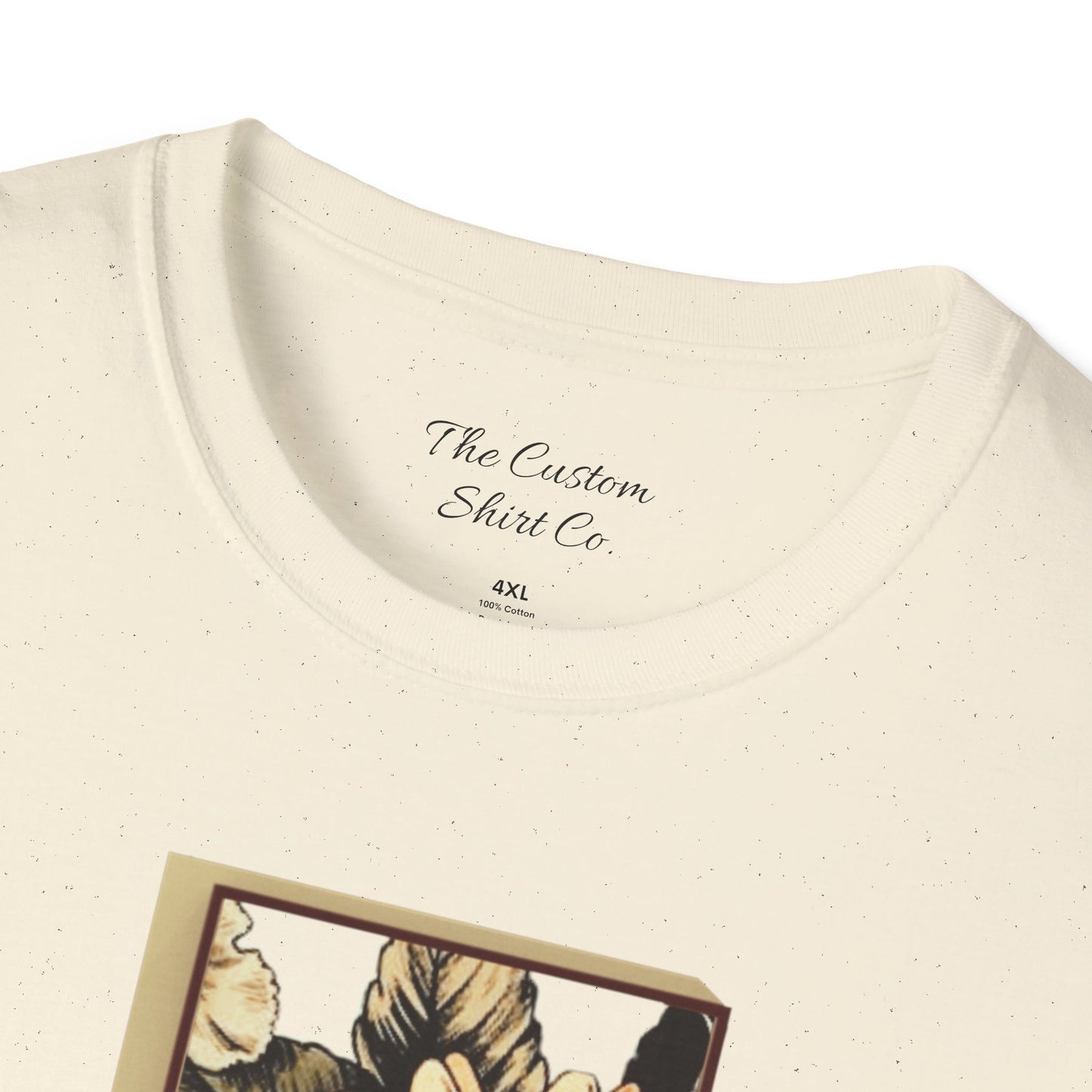 custom vintage flower shirt sand neck