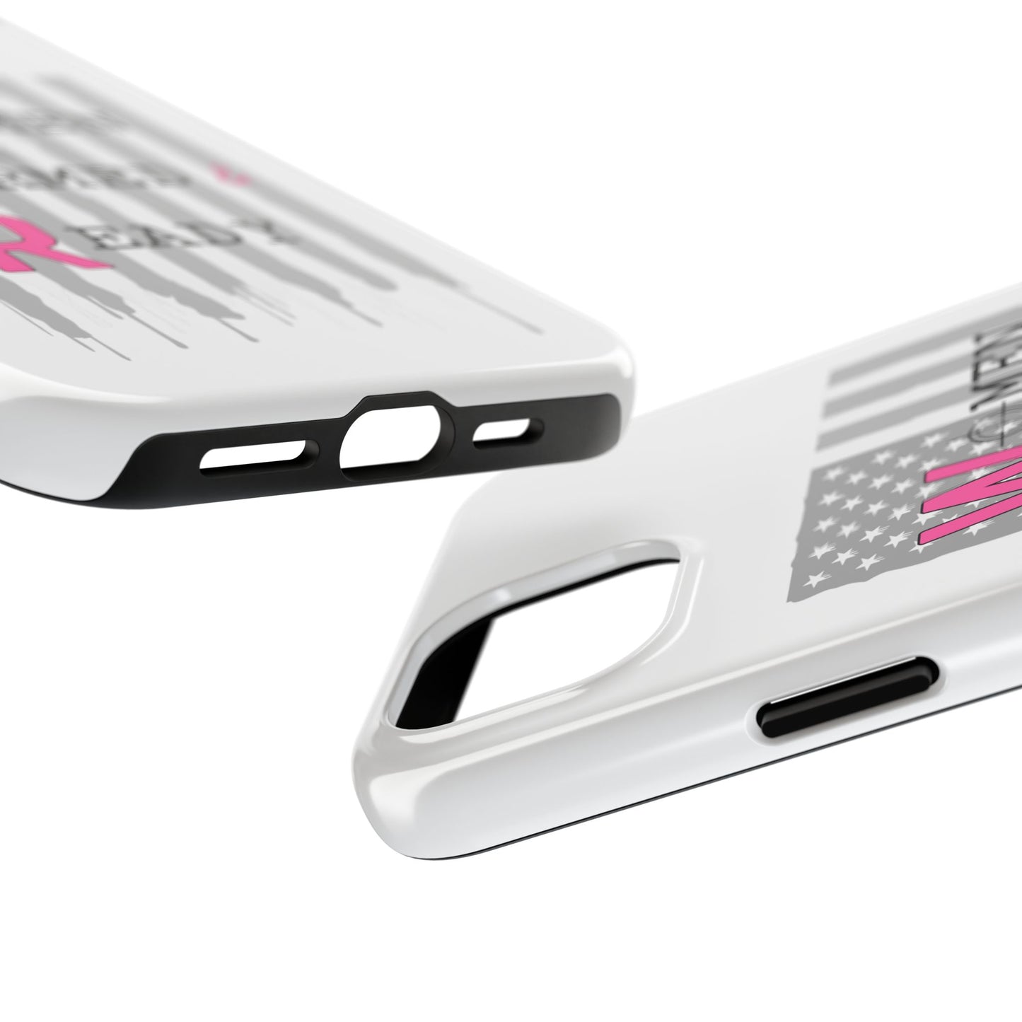 Women Armed & Ready Phone Case - Vertical Flag