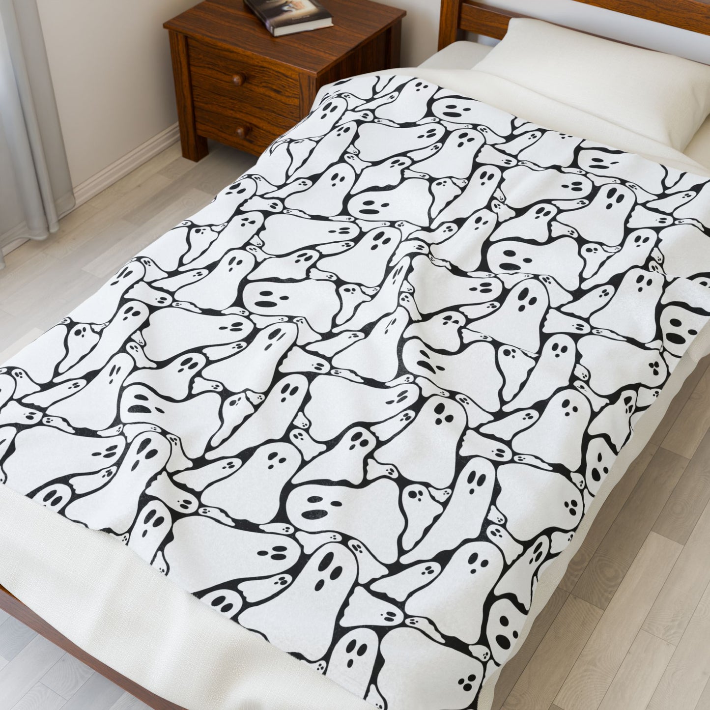 Spooky Ghost Plush Blanket