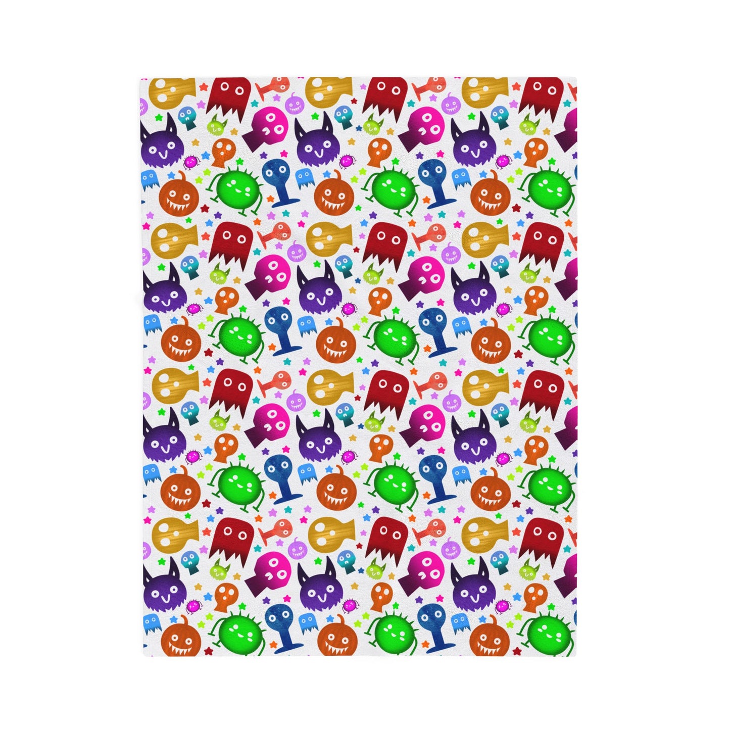 Colorful Halloween Plush Blanket