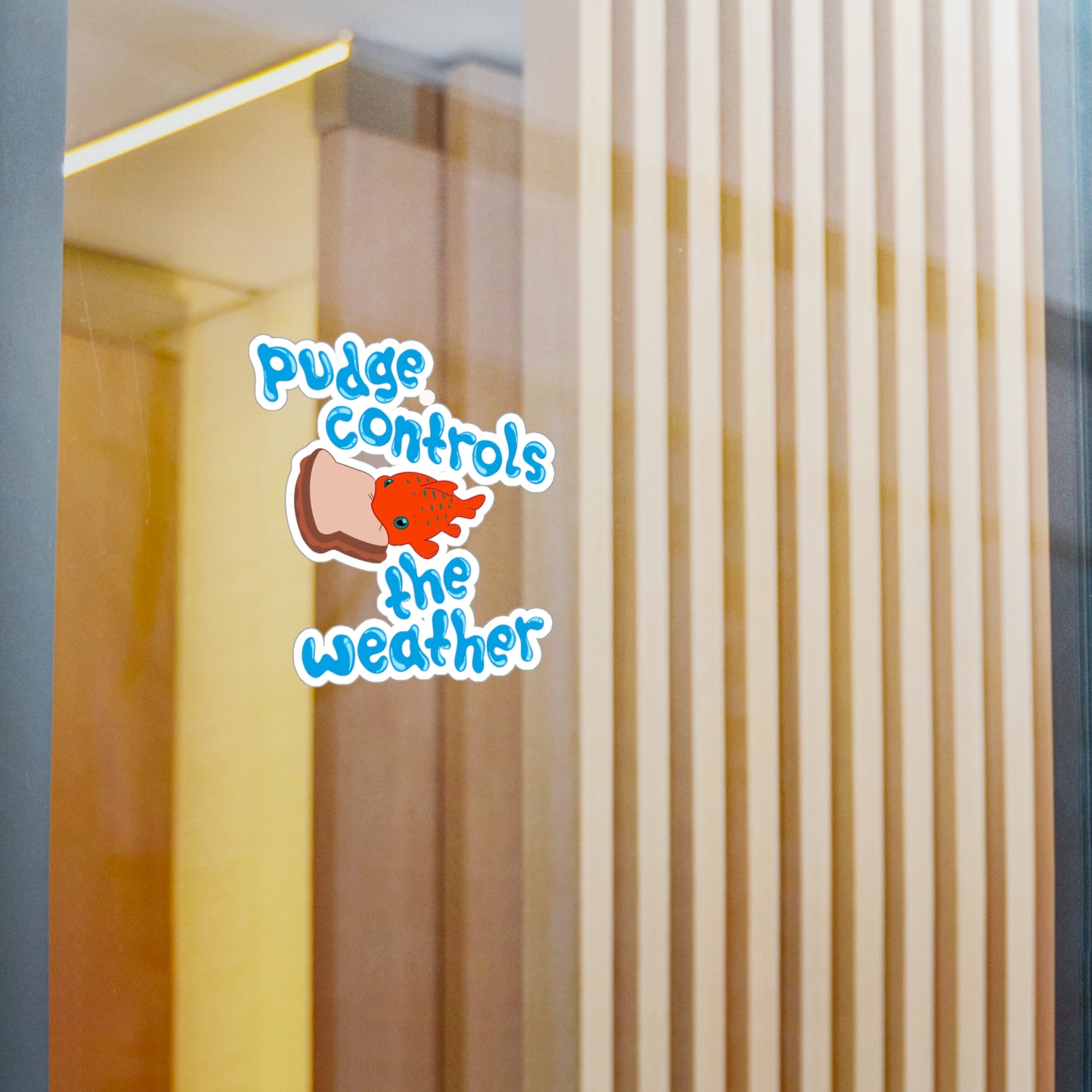 Pudge Controls the Weather - Lilo & Stich - Kiss-Cut Vinyl Sticker