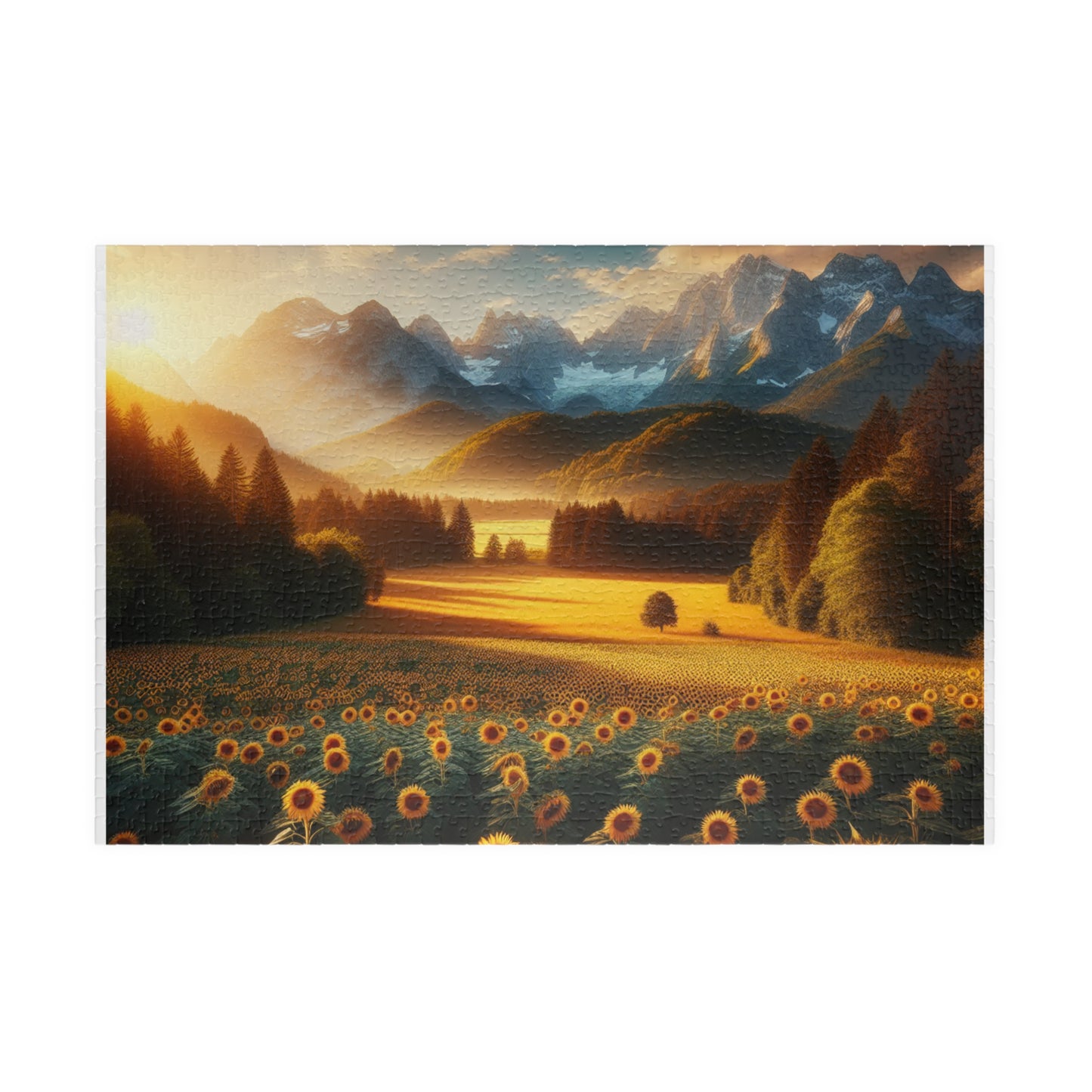 Sunset Valley Landscape Puzzle - 110, 252, 520, 1014-Piece Options