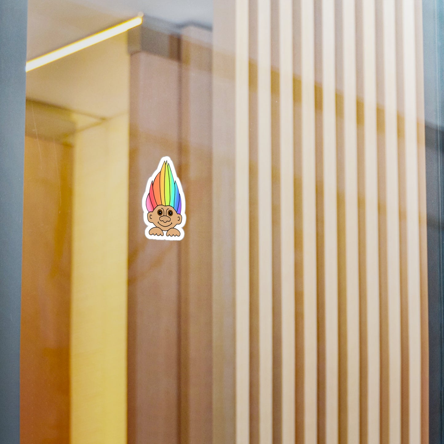 Rainbow Troll Vinyl Decal