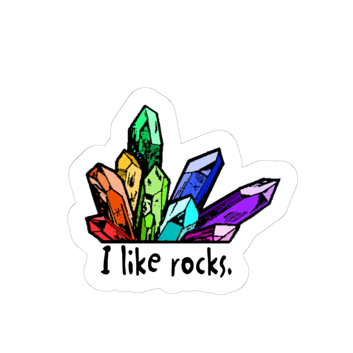I Like Rocks Sticker