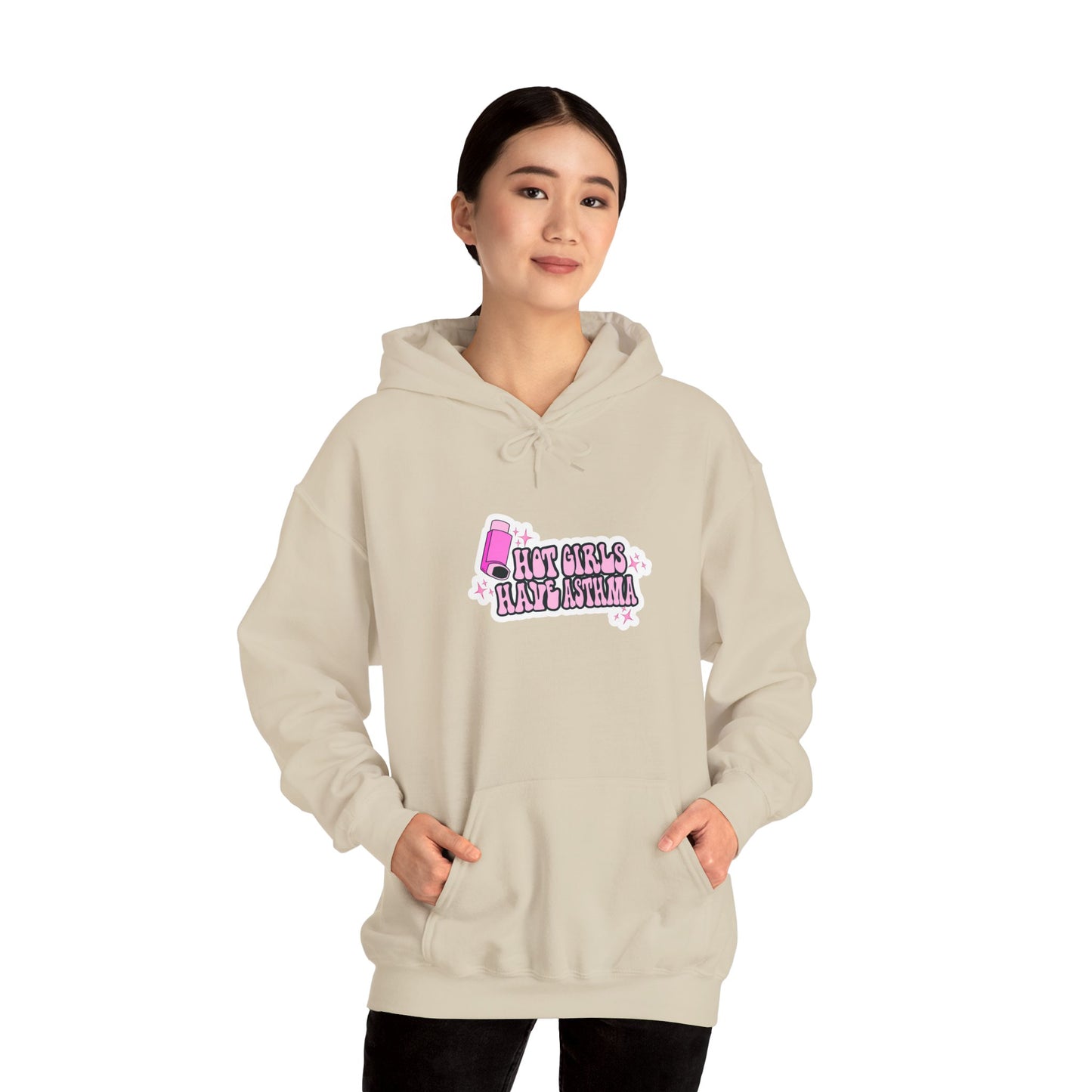 Hot Girls Have Asthma Hooded Sweatshirt