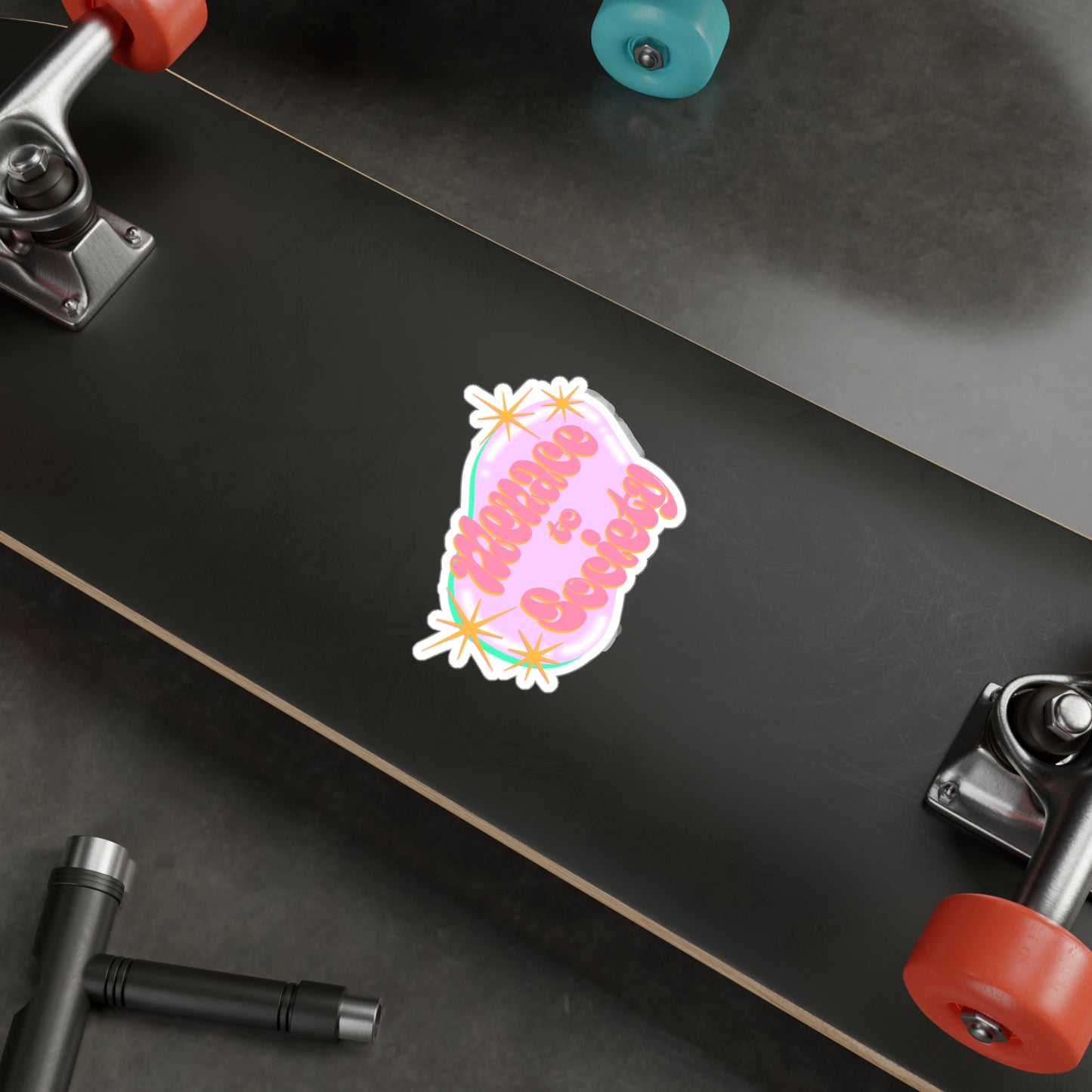 Menace to Society Kiss Cut Vinyl Decal