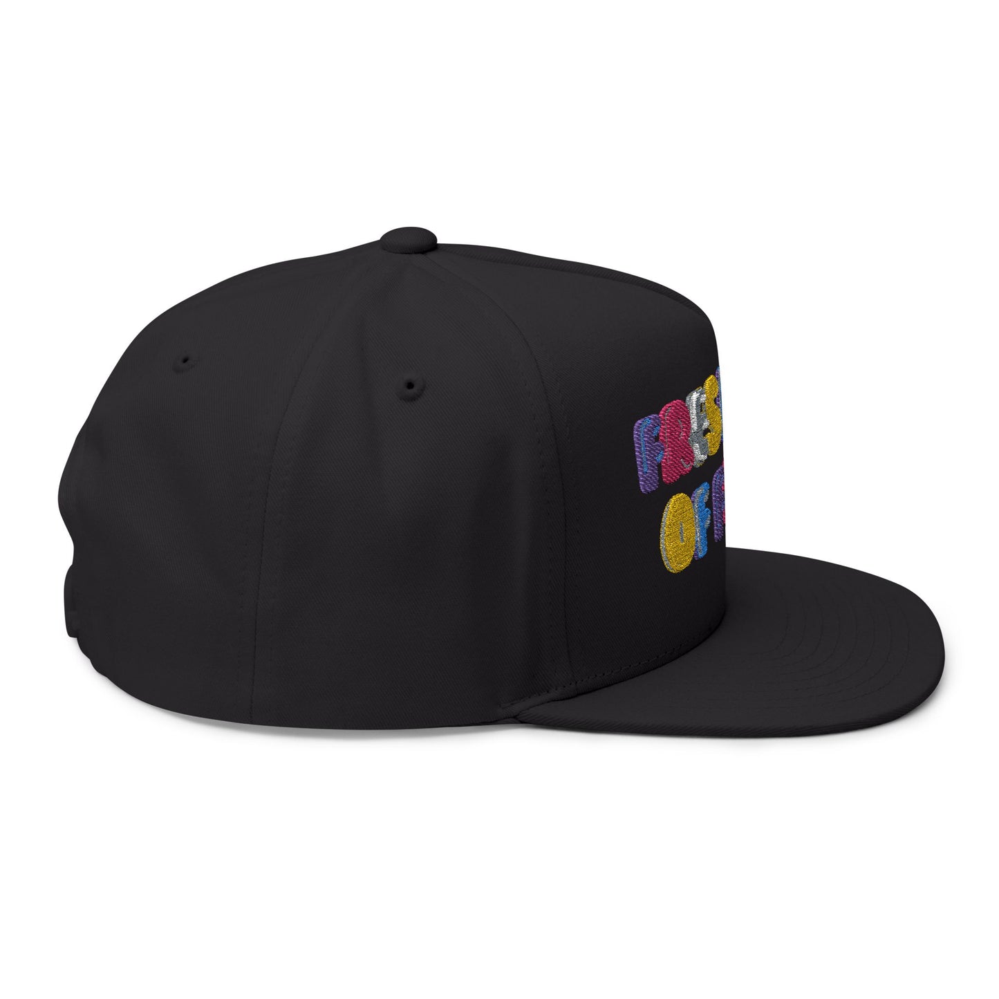 Embroidered Flat Bill Cap - Fresh Out of F*cks