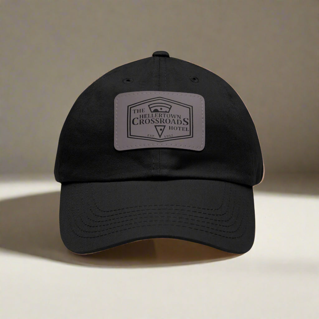 Dad Hat with Leather Patch - Hellertown Crossroads Hotel