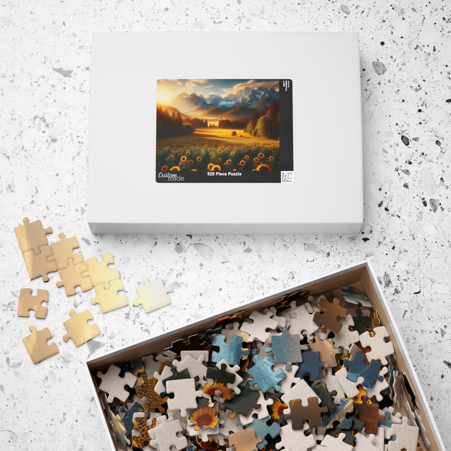 Sunset Valley Landscape Puzzle - 110, 252, 520, 1014-Piece Options