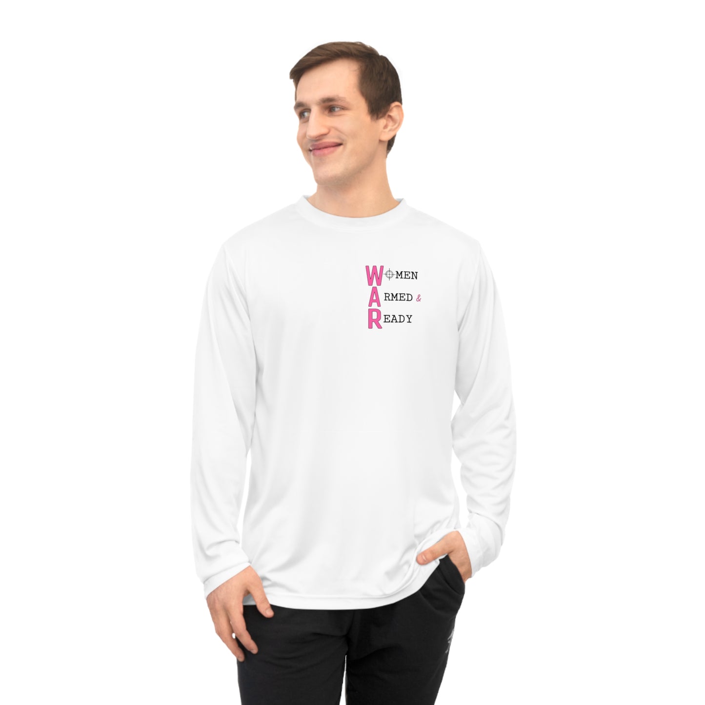Women Armed & Ready Front Print Only Long Sleeve Shirt