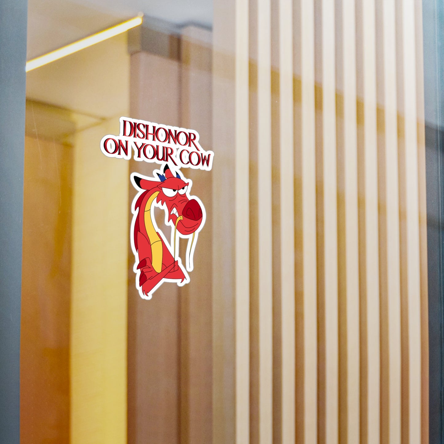 "Dishonor on Your Cow" - Kiss-Cut Vinyl Sticker