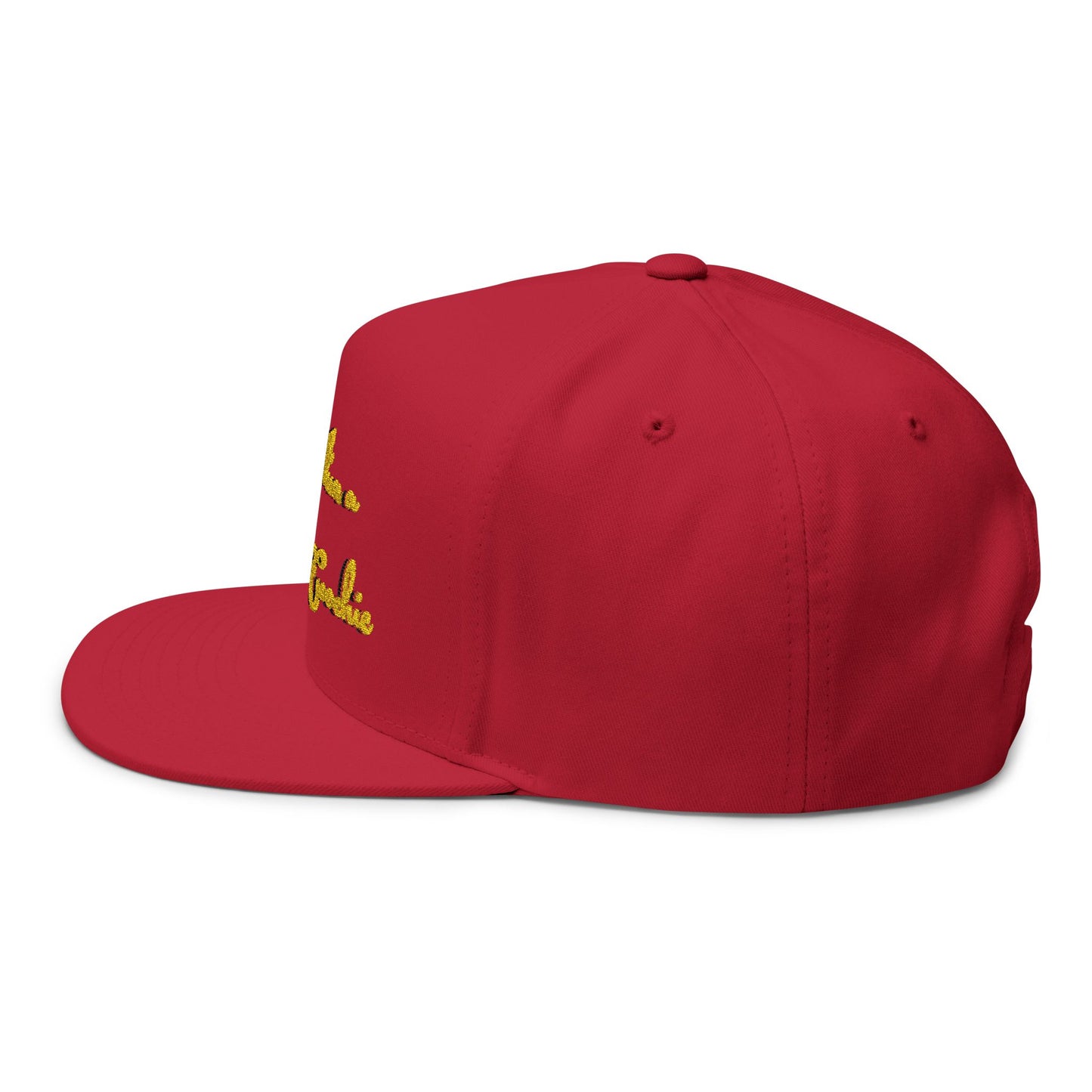 Embroidered Flat Bill Cap - Hotter Than A