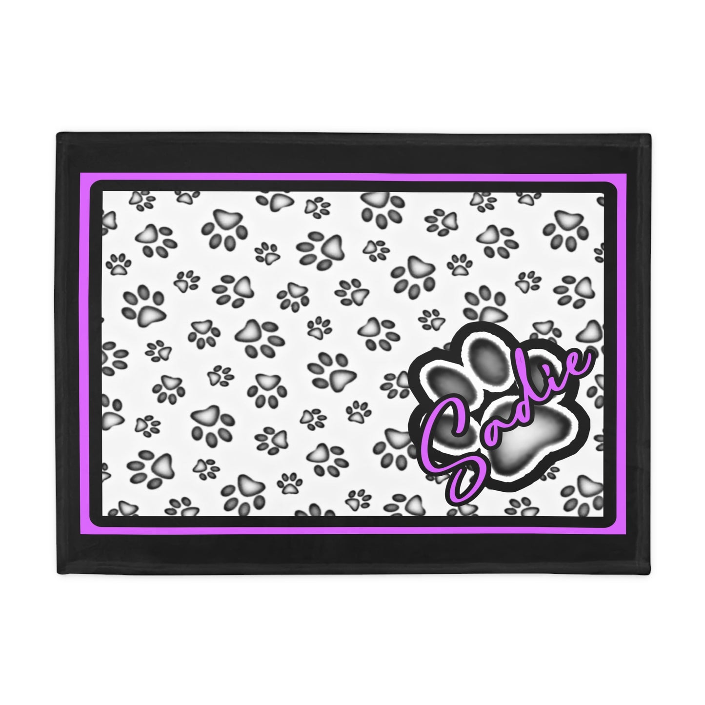 Sadie Plush Fleece Dog Blanket