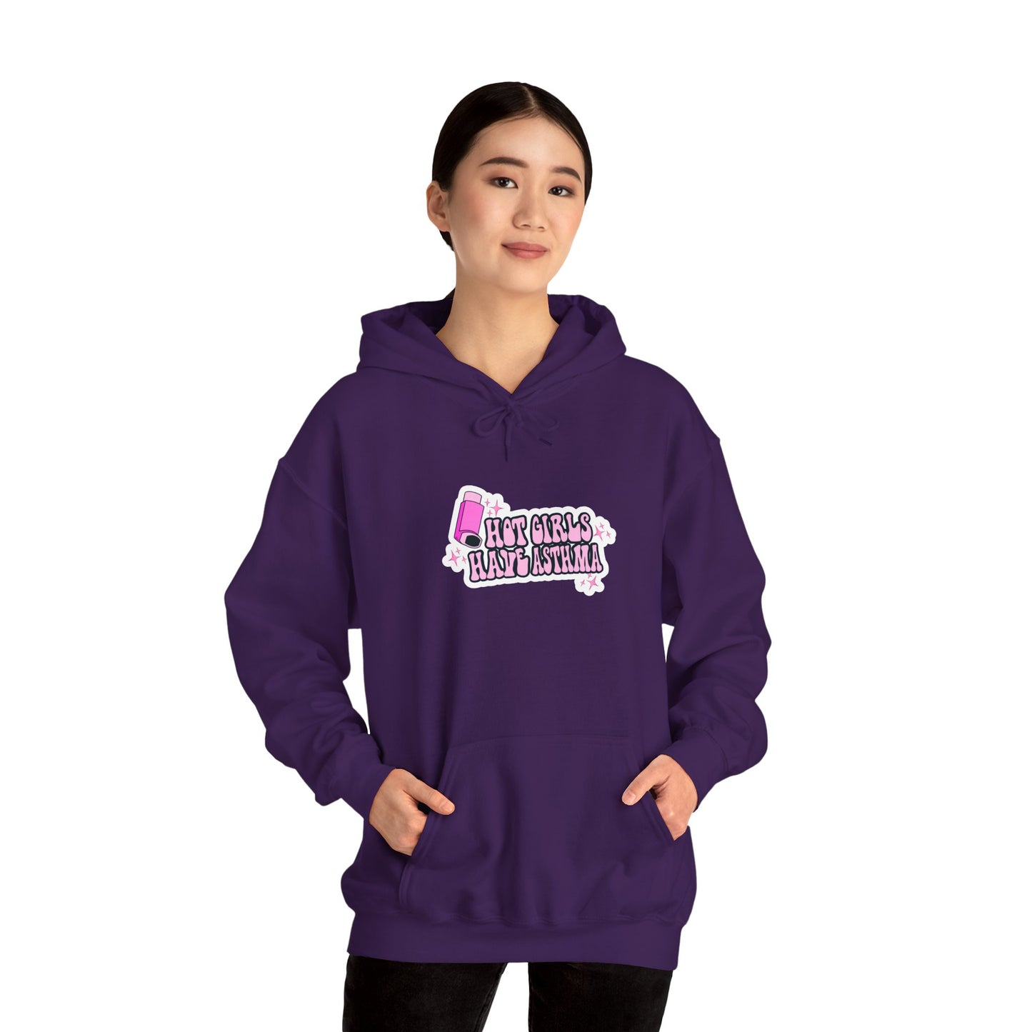 Hot Girls Have Asthma Hooded Sweatshirt