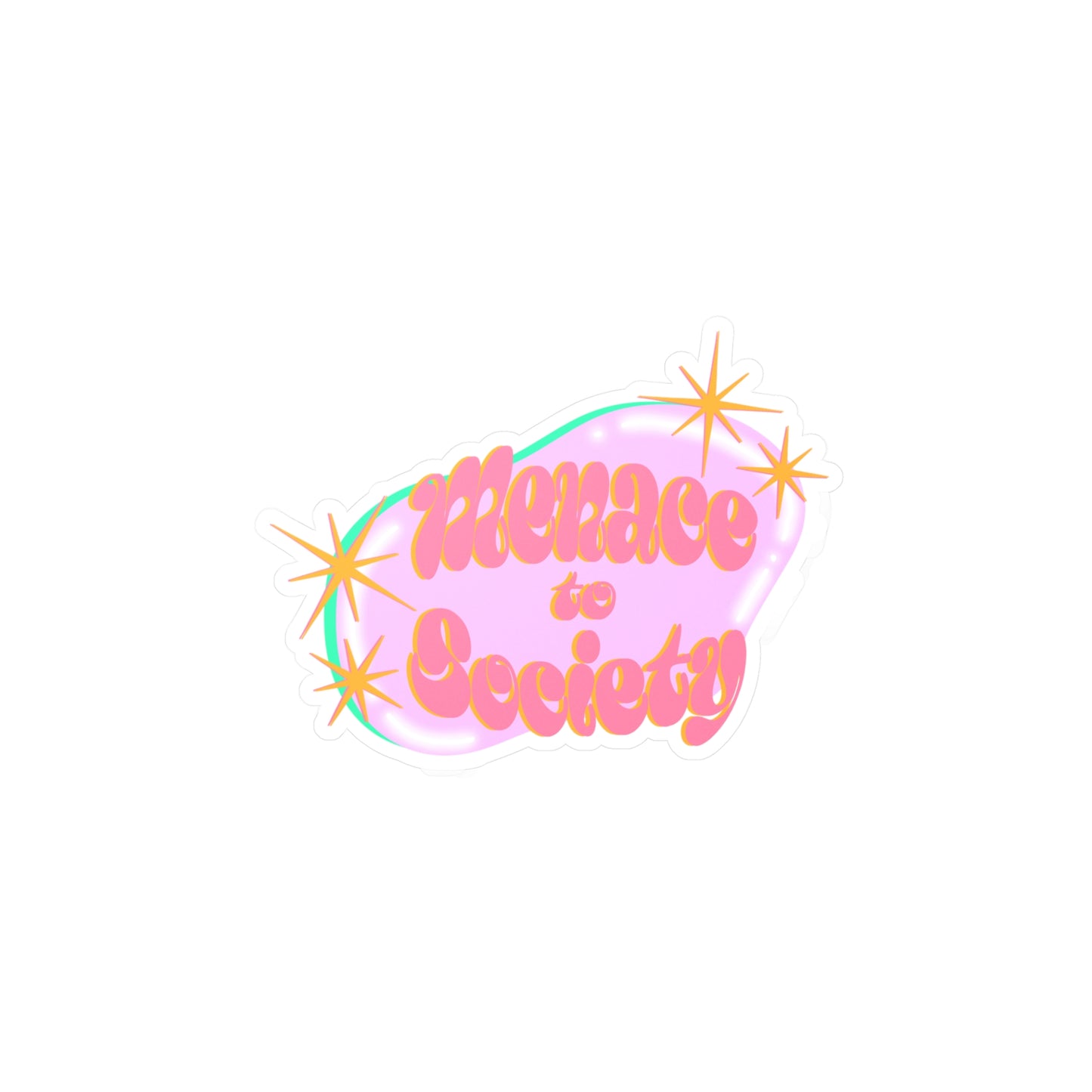 Menace to Society Kiss Cut Vinyl Decal