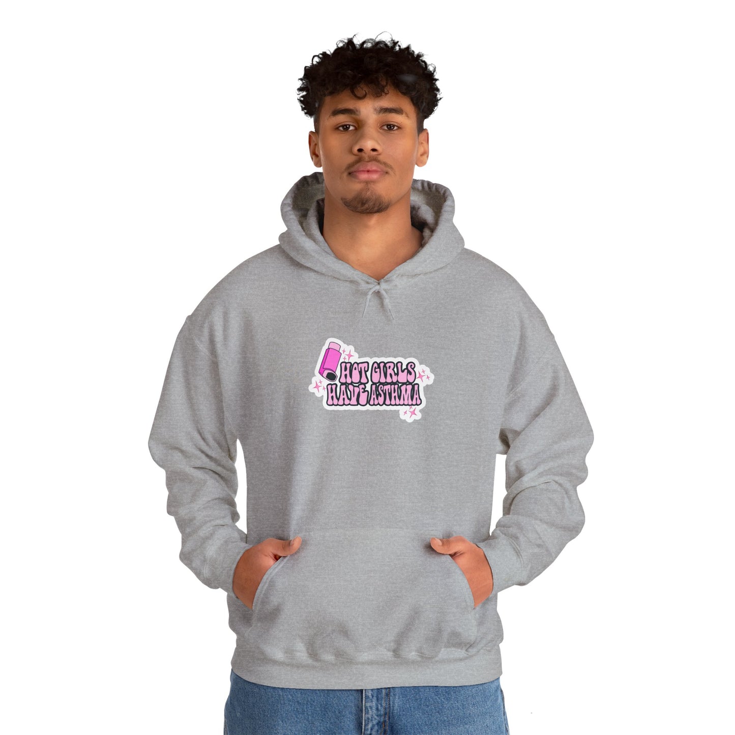 Hot Girls Have Asthma Hooded Sweatshirt