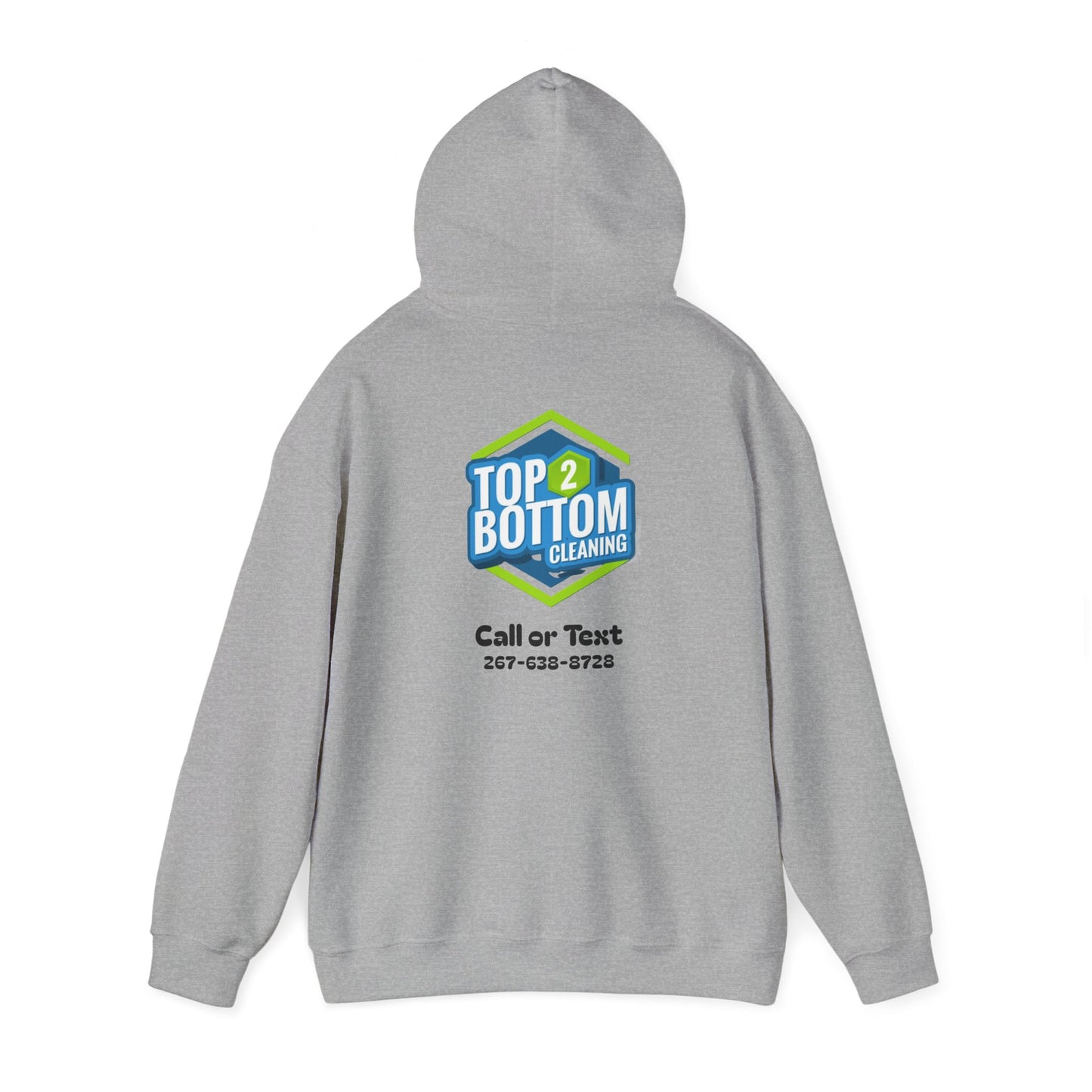 Top 2 Bottom Cleaning Hooded Sweatshirt