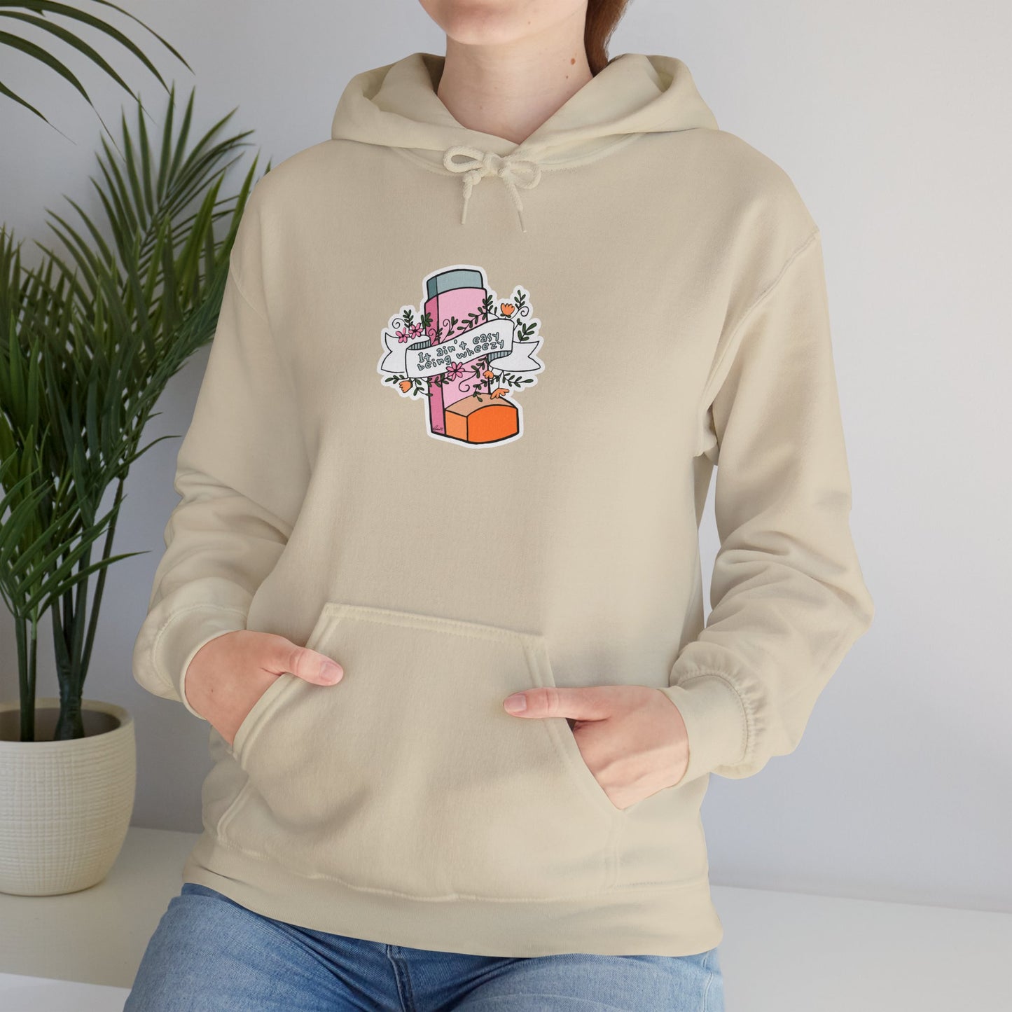 It Ain't Easy Being Wheezy Floral Hooded Sweatshirt - Comfortable & Stylish