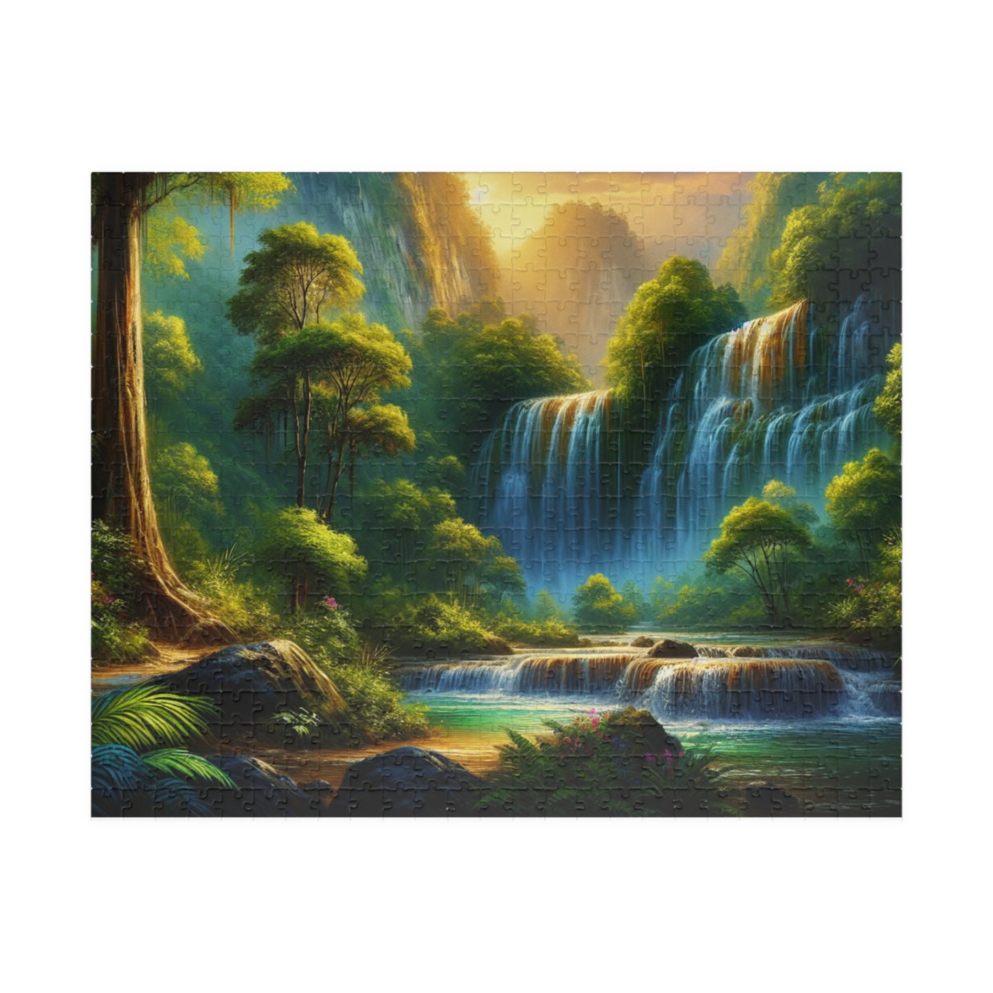Nature Waterfall Jigsaw Puzzle - 110, 252, 520, 1014-piece