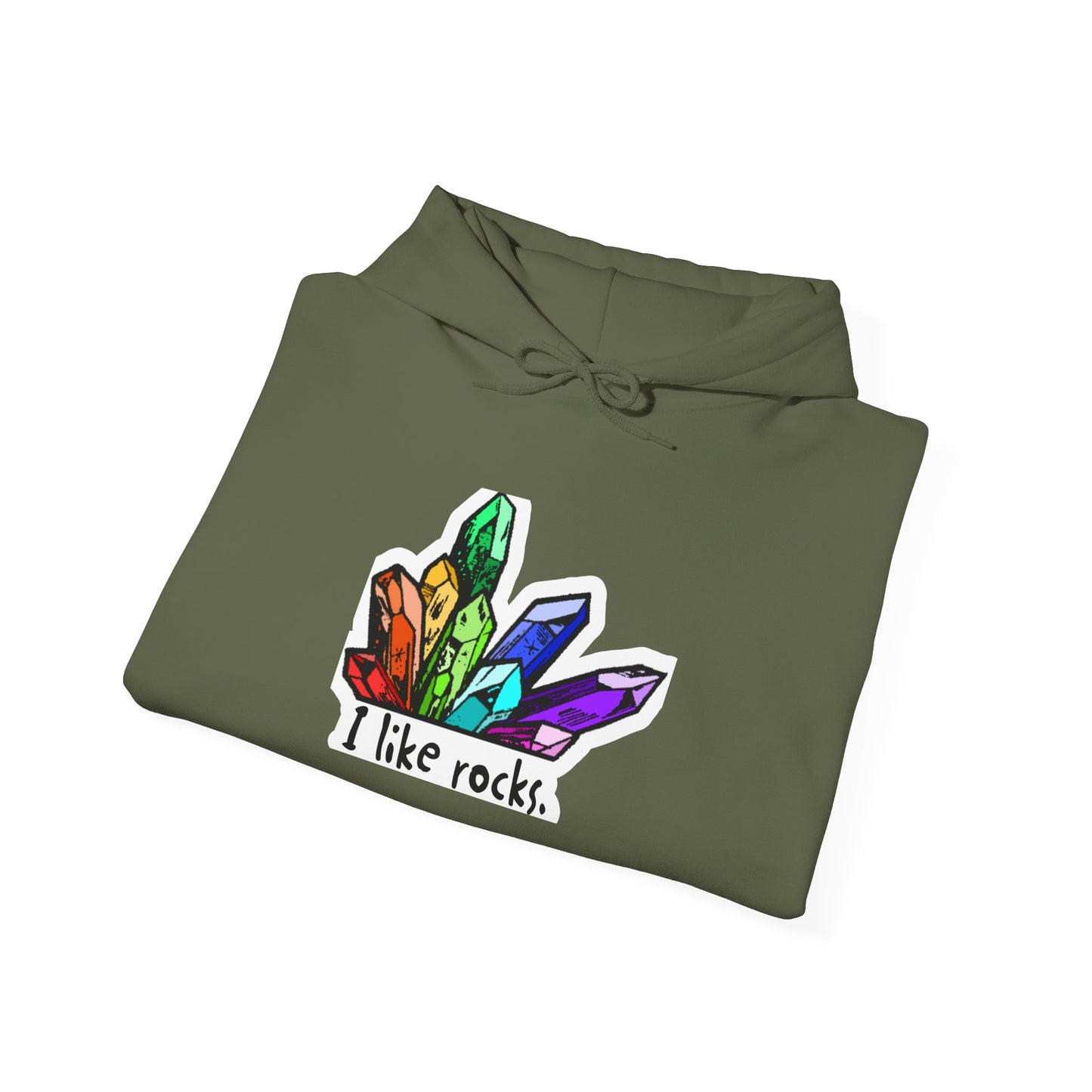 I Like Rocks Hooded Sweatshirt