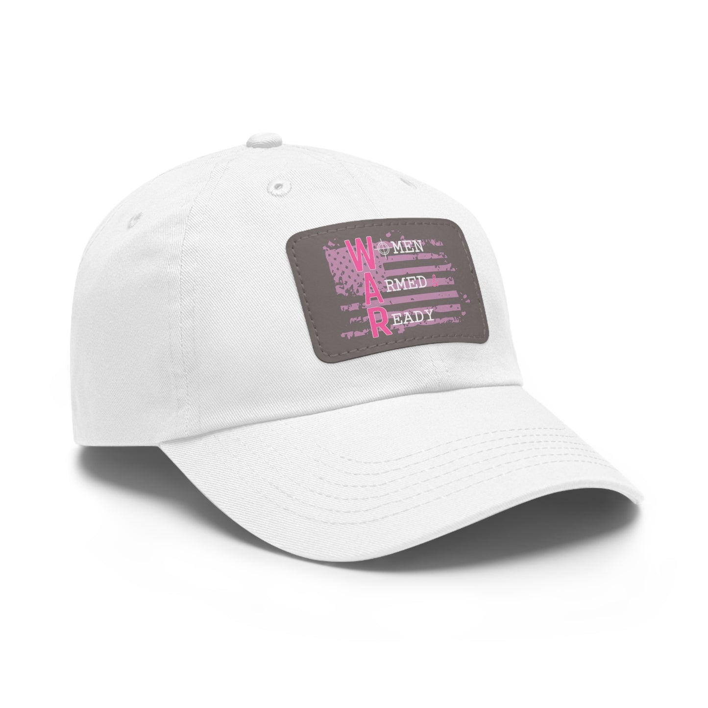 Women Armed & Ready Pink Flag With Leather Patch