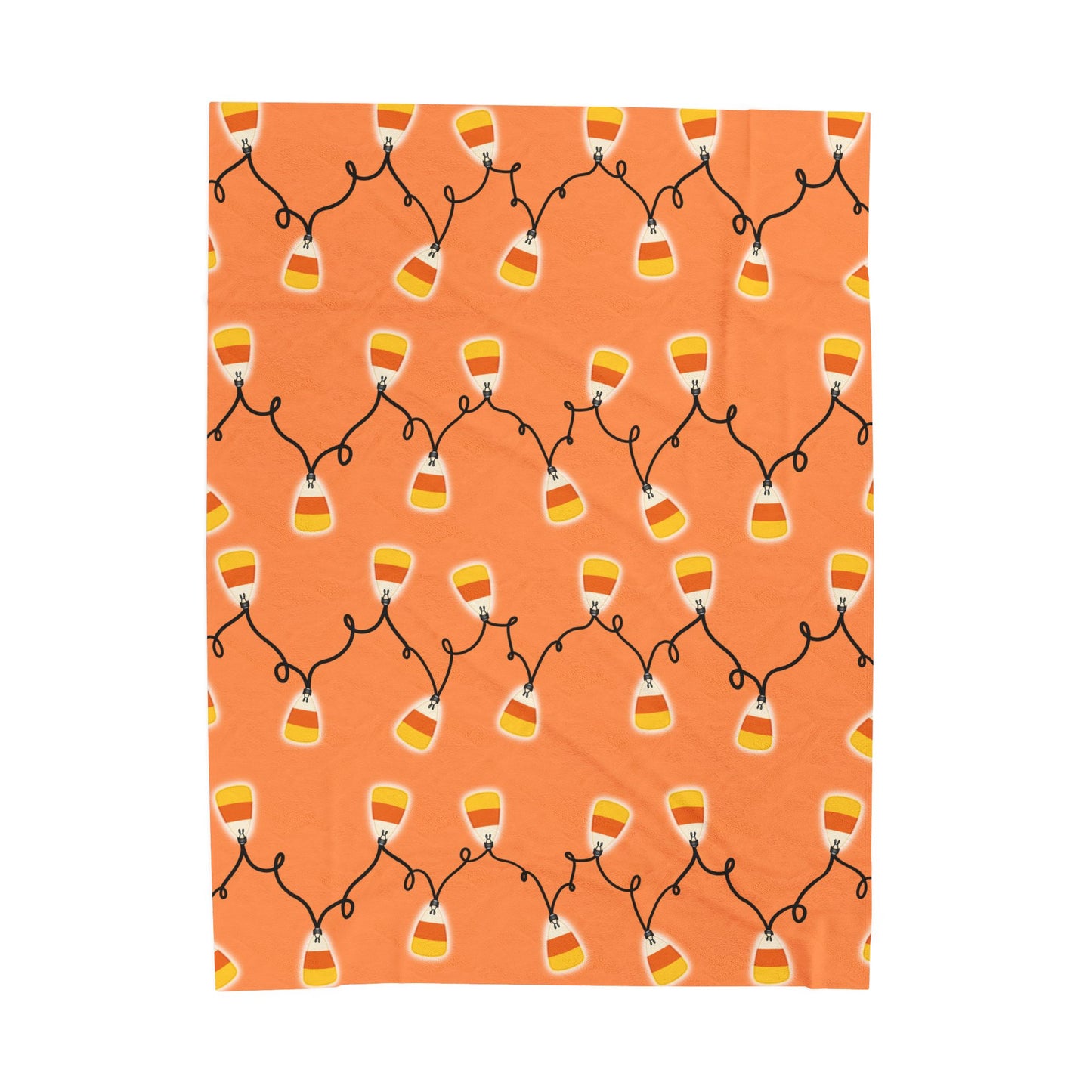 Halloween Candy Corn Plush Blanket