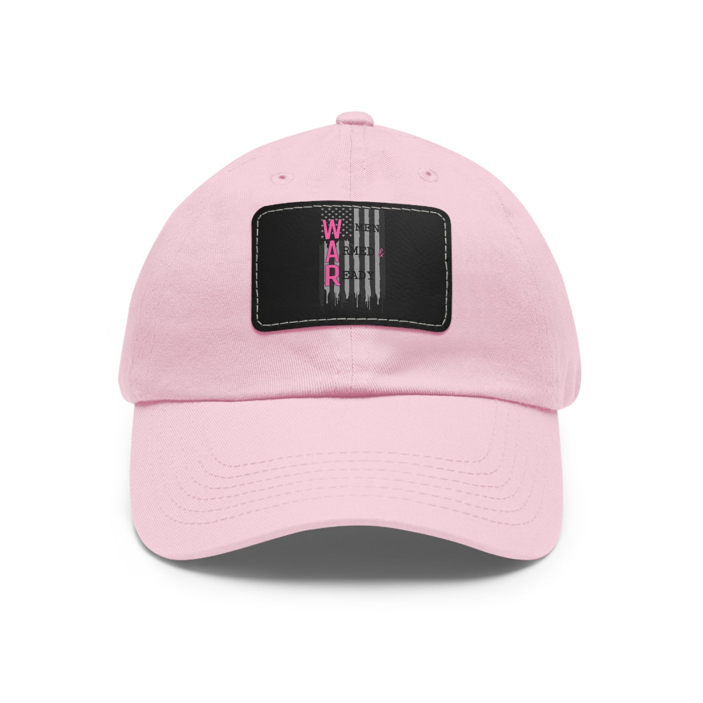 Women Armed & Ready Grey Flag with Leather Patch