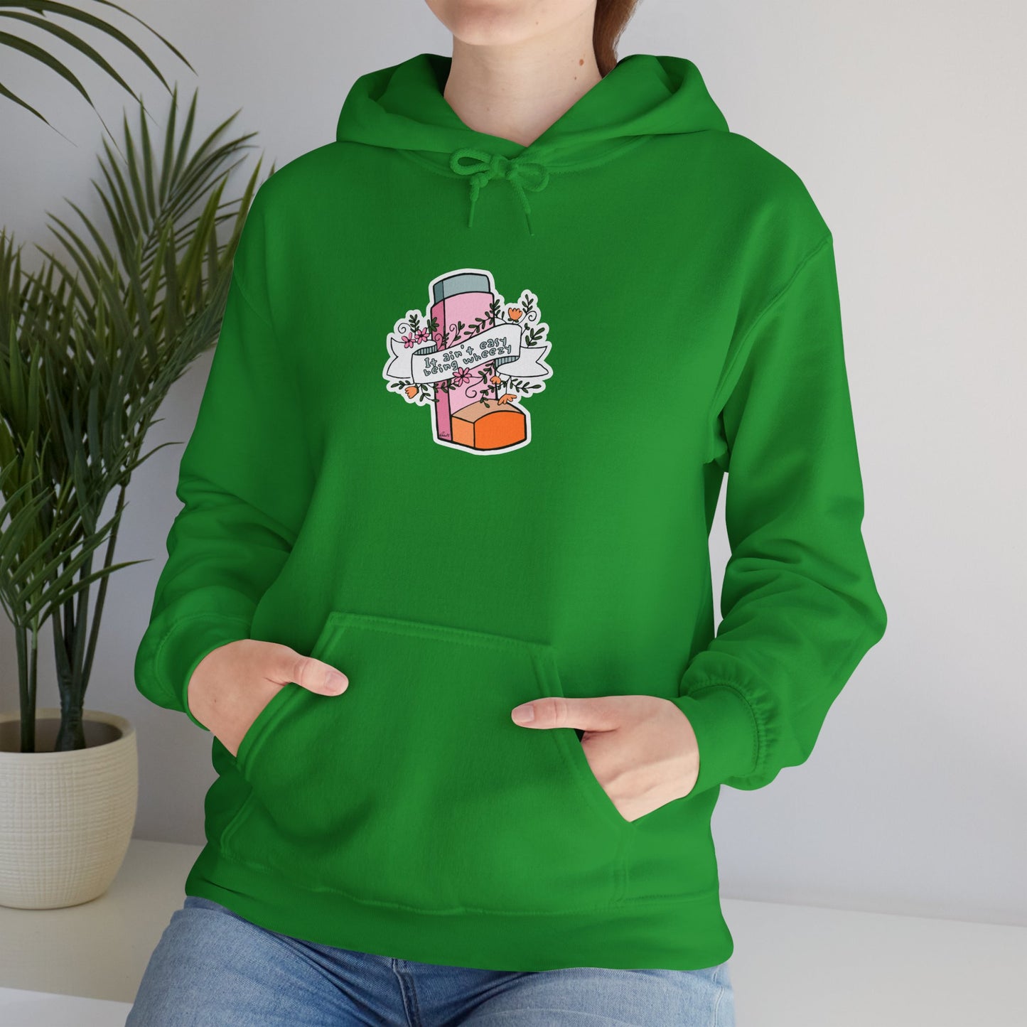 It Ain't Easy Being Wheezy Floral Hooded Sweatshirt - Comfortable & Stylish
