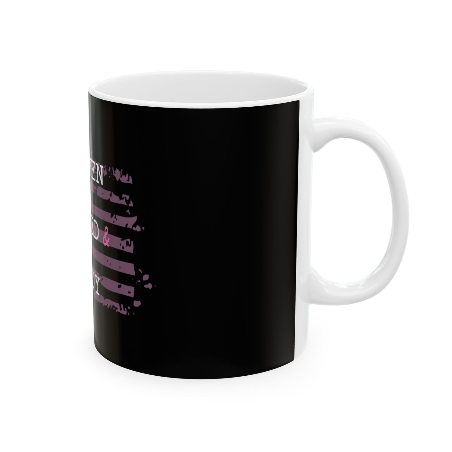 Women Armed & Ready Black Ceramic Mug 11oz