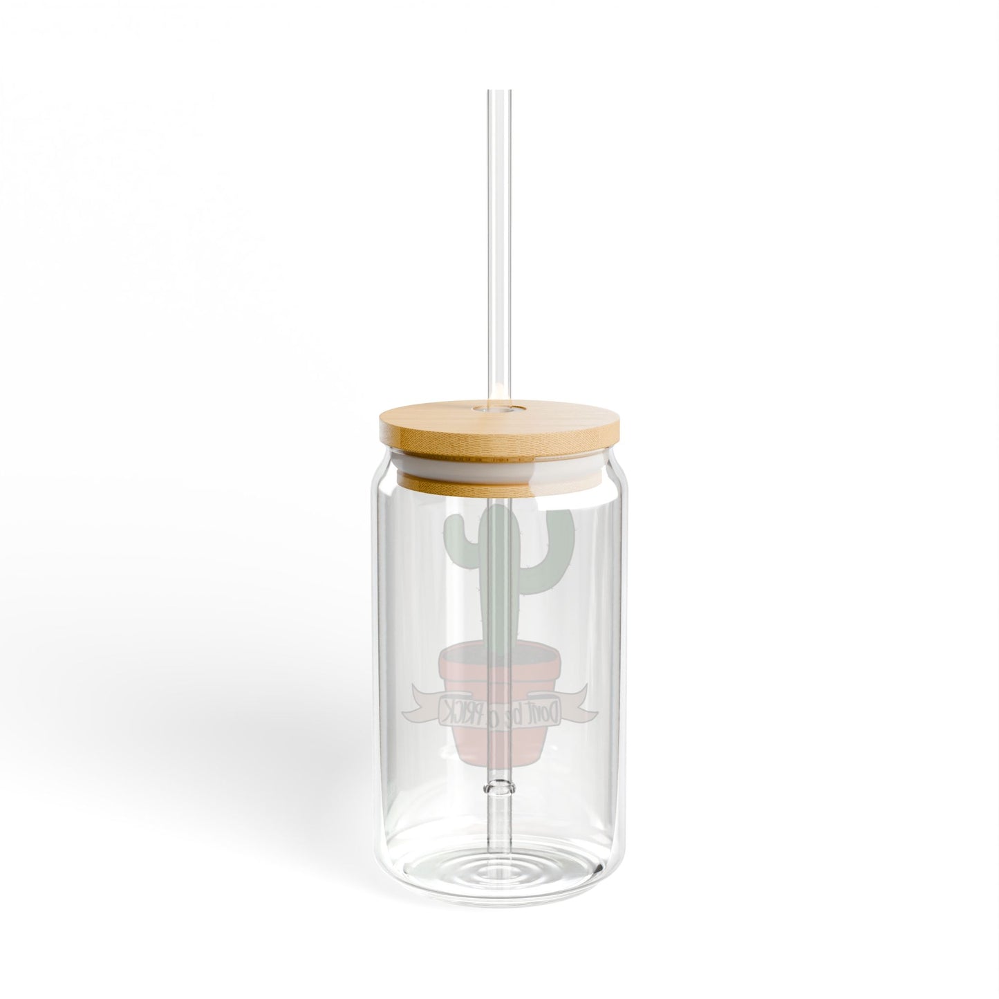 Cactus Sipper Glass | 16oz Drinking Jar