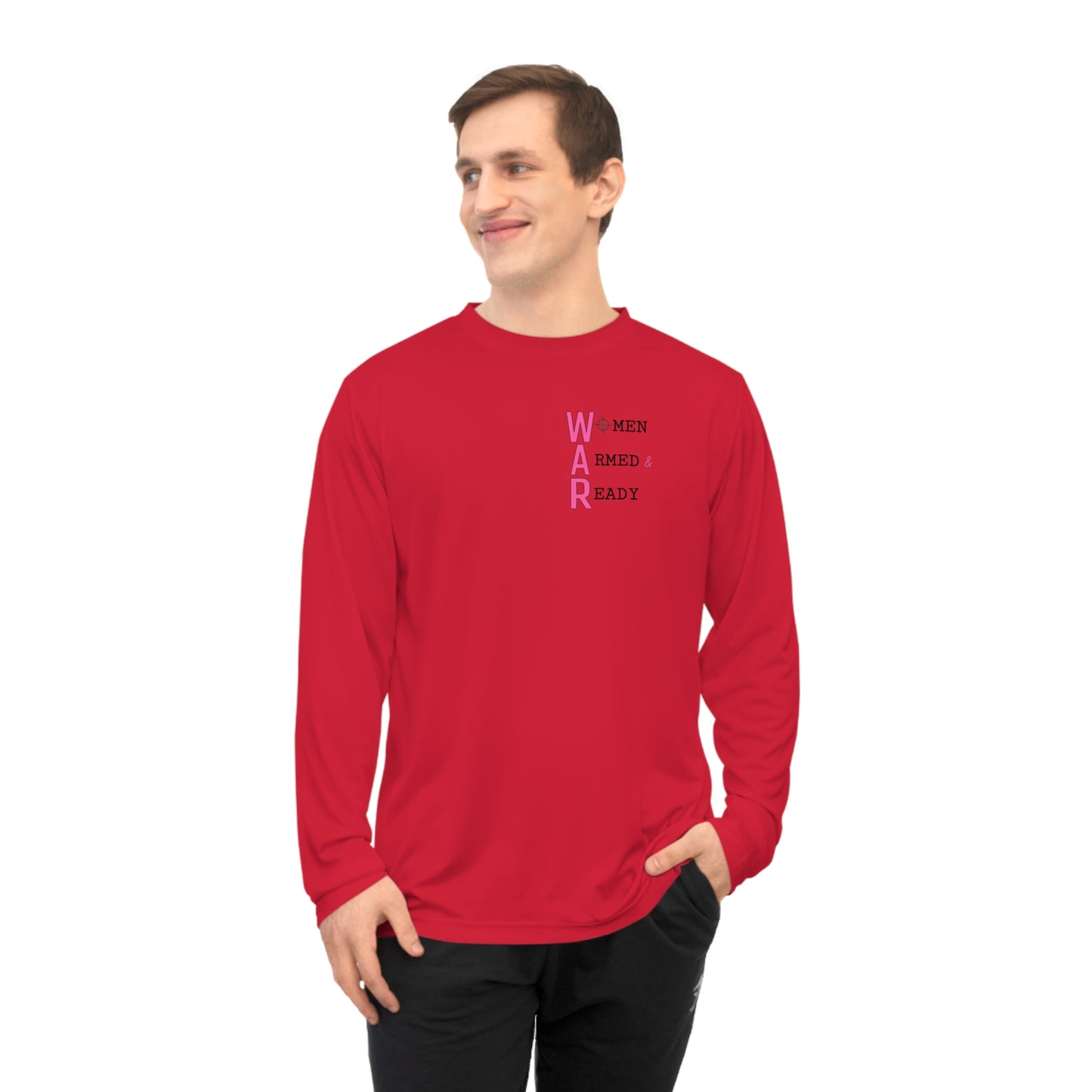 Women Armed & Ready Front Print Only Long Sleeve Shirt