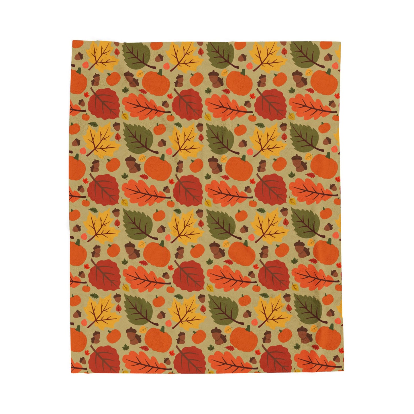 Autumn Harvest Velveteen Plush Blanket