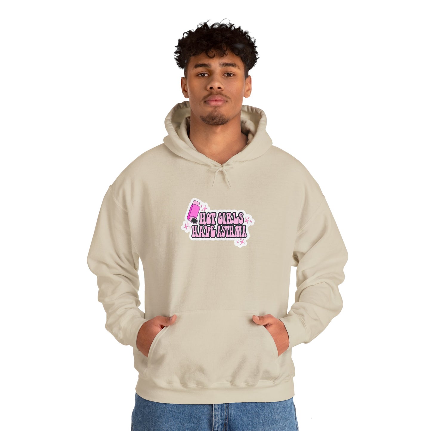 Hot Girls Have Asthma Hooded Sweatshirt