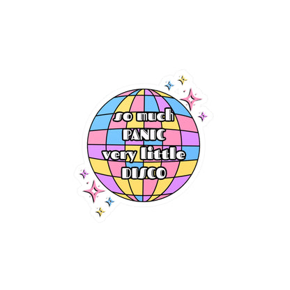 So Much Panic, Very Little Disco Vinyl Decal