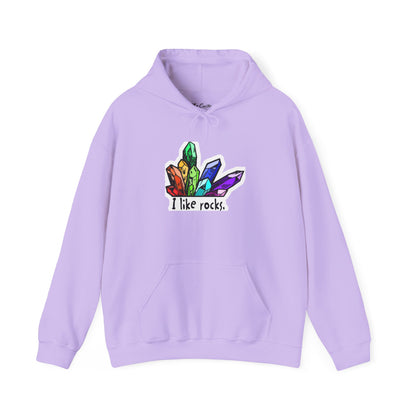 I Like Rocks Hooded Sweatshirt
