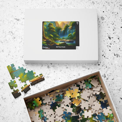 Nature Waterfall Jigsaw Puzzle - 110, 252, 520, 1014-piece