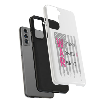 Women Armed & Ready Phone Case - Vertical Flag